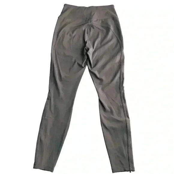 Athleta Women’s Headlands Hybrid Moto Tight Zipper Pockets Taupe Size 6 - Picture 6 of 12